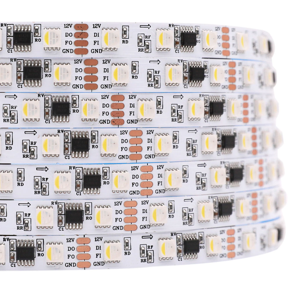 12V SK6812 Digital RGBW LED Strip Light Breakpoint Resume Addressable